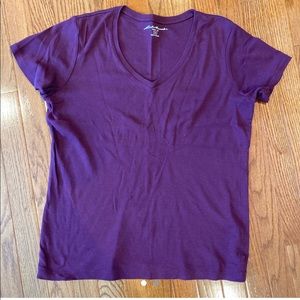 purple eddie bauer tshirt